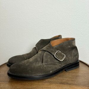 Frye William Monk Strap Chukka Boot Suede Men’s 8 D
